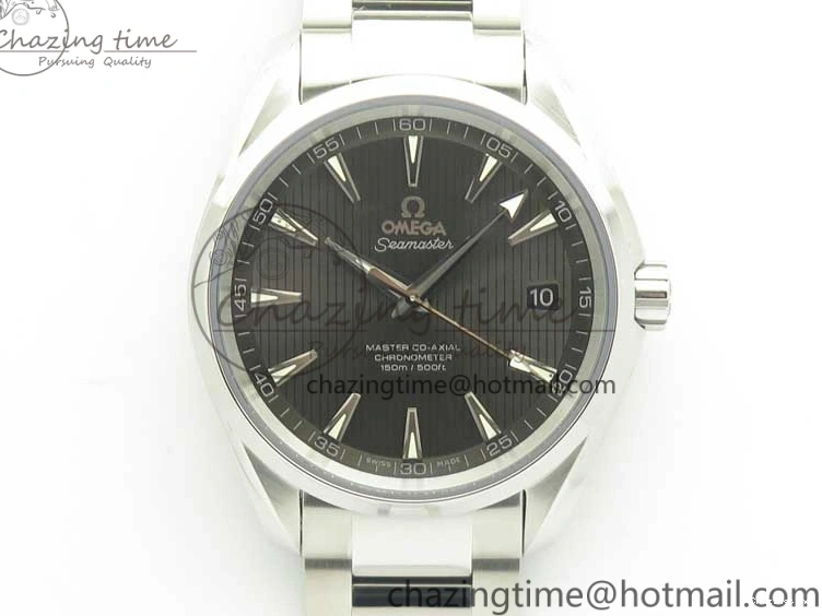 0508 Aqua Terra 150M SS VSF 1:1 Best Edition Gray Textured Dial on SS Bracelet A8500 Super Clone MultiPurpose 8039
